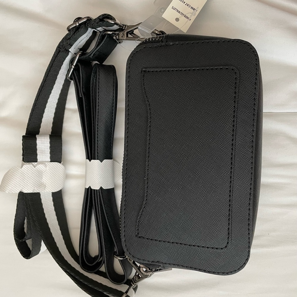 New with tags black camera style bag
